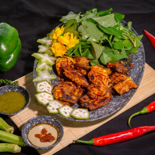 Sườn dê nướng mọi